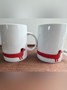 Dachshund Coffee Cup, Set of 2, K Studio
